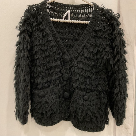 🔴FUZZY CARDIGAN SWEATER BY COTTON CANDY🔴 - Picture 5 of 10